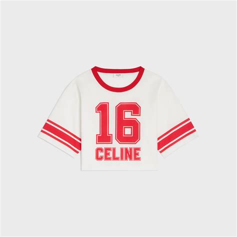 red celine crop top|SHIRTS AND TOPS WOMEN .